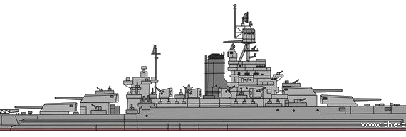 Корабль USS BB-38 Pennsylvania [Battleship] (1915) - чертежи, габариты, рисунки